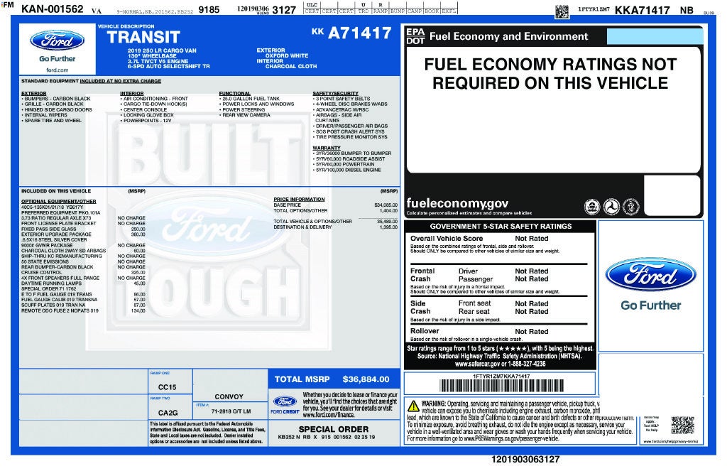 2019 Ford Transit-250 Base