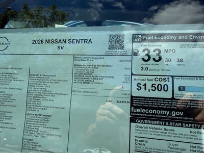 2026 Nissan Sentra SV