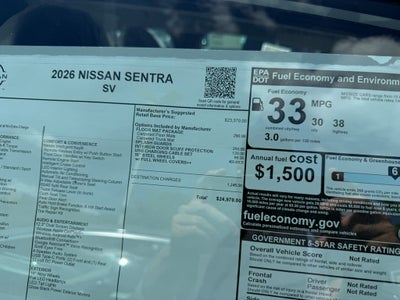 2026 Nissan Sentra SV