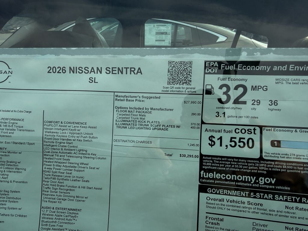 2026 Nissan Sentra SL