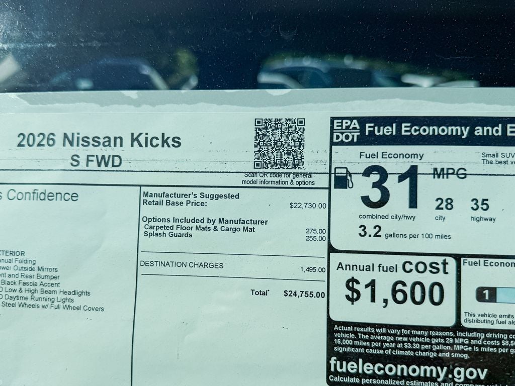 2026 Nissan Kicks S