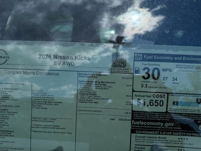 2026 Nissan Kicks SV