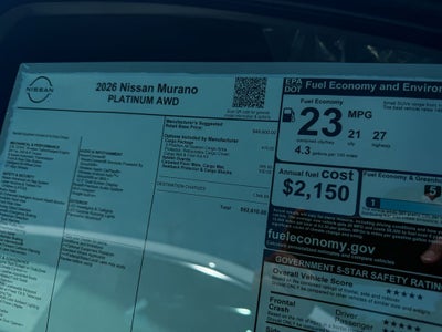 2026 Nissan Murano Platinum