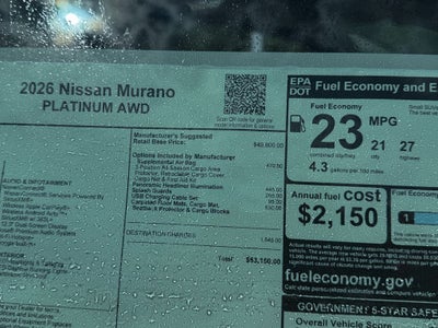 2026 Nissan Murano Platinum