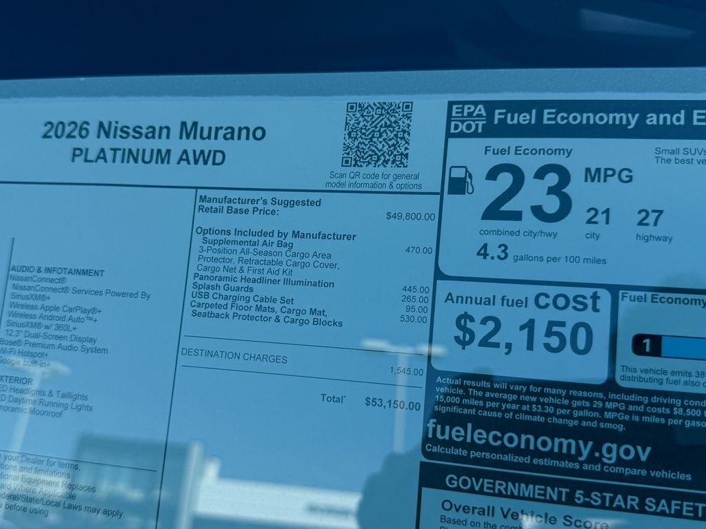 2026 Nissan Murano Platinum
