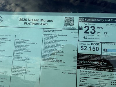 2026 Nissan Murano Platinum