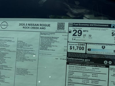 2026 Nissan Rogue Rock Creek
