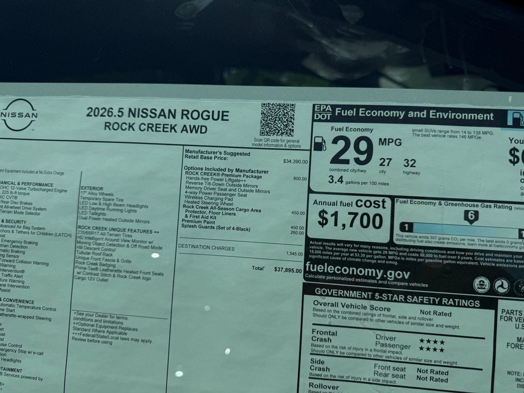 2026 Nissan Rogue Rock Creek