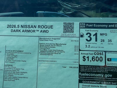 2026 Nissan Rogue Dark Armor