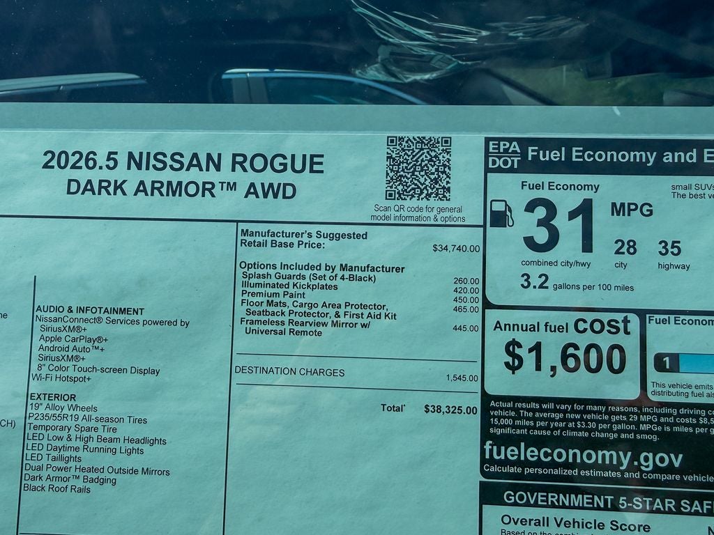 2026 Nissan Rogue Dark Armor