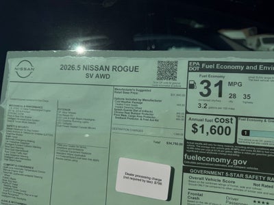 2026 Nissan Rogue SV