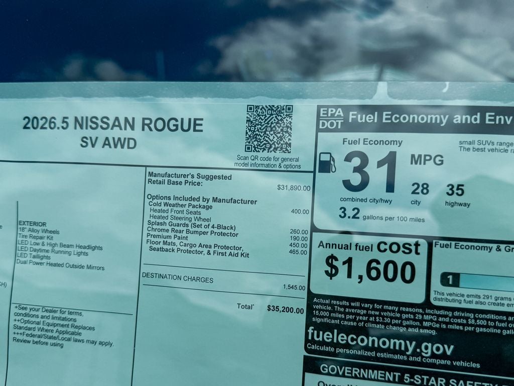 2026 Nissan Rogue SV