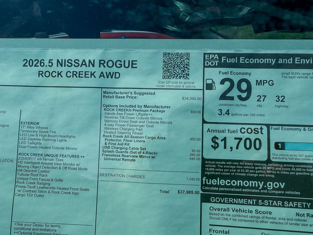 2026 Nissan Rogue Rock Creek