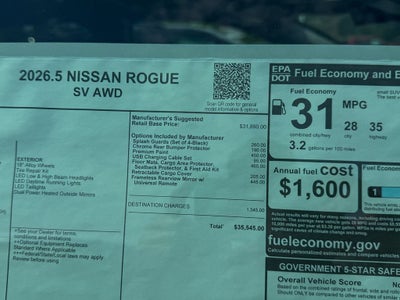 2026 Nissan Rogue SV