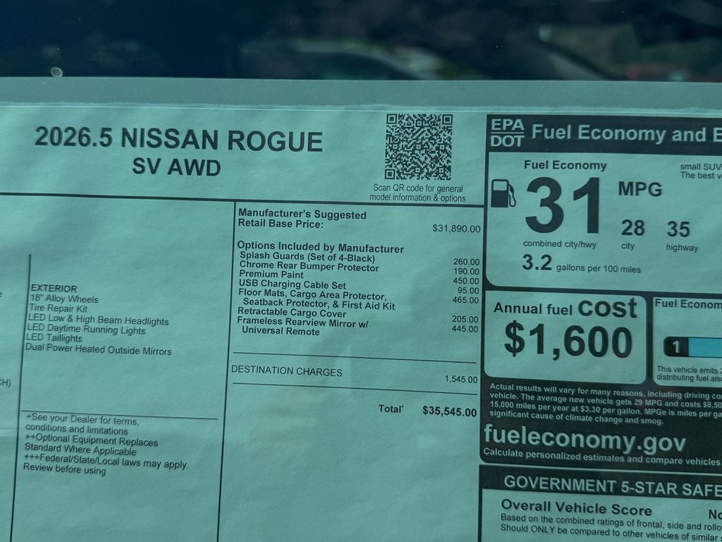 2026 Nissan Rogue SV
