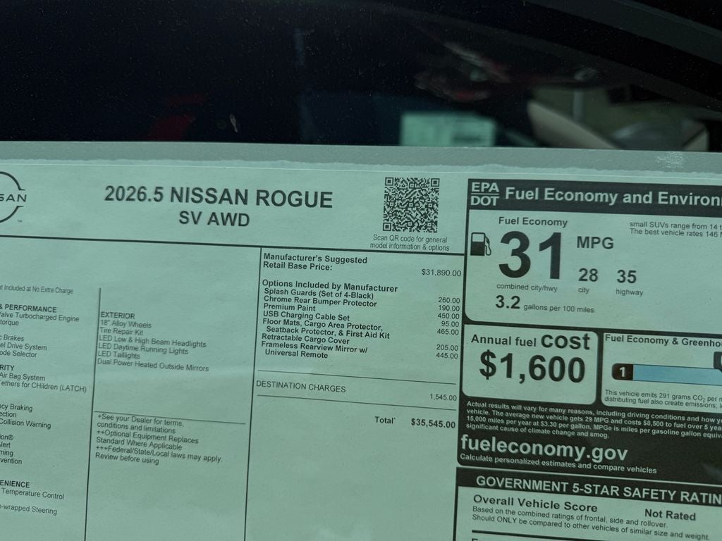 2026 Nissan Rogue SV