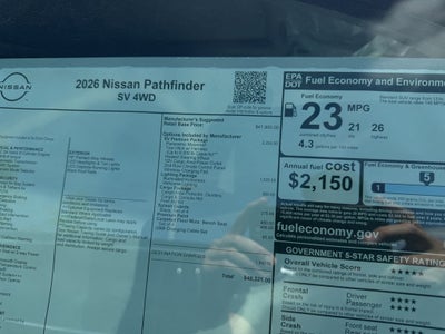2026 Nissan Pathfinder SV