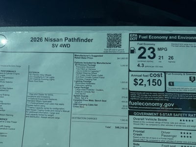 2026 Nissan Pathfinder SV