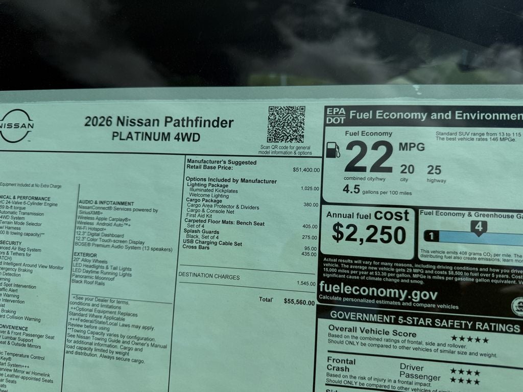 2026 Nissan Pathfinder Platinum