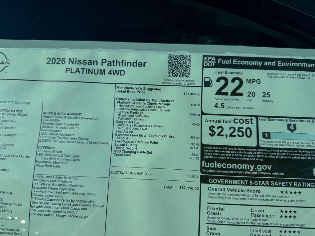 2026 Nissan Pathfinder Platinum