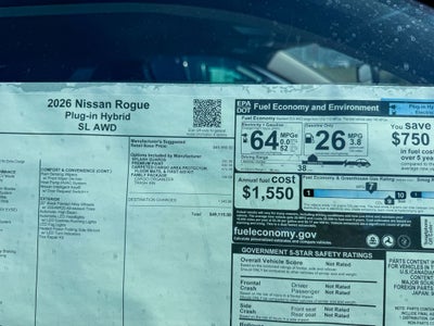 2026 Nissan Rogue Plug-In Hybrid SL