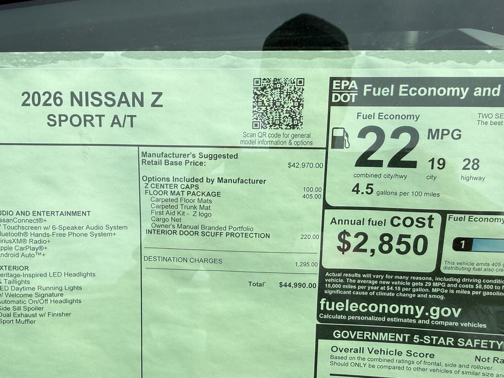2026 Nissan Z Sport