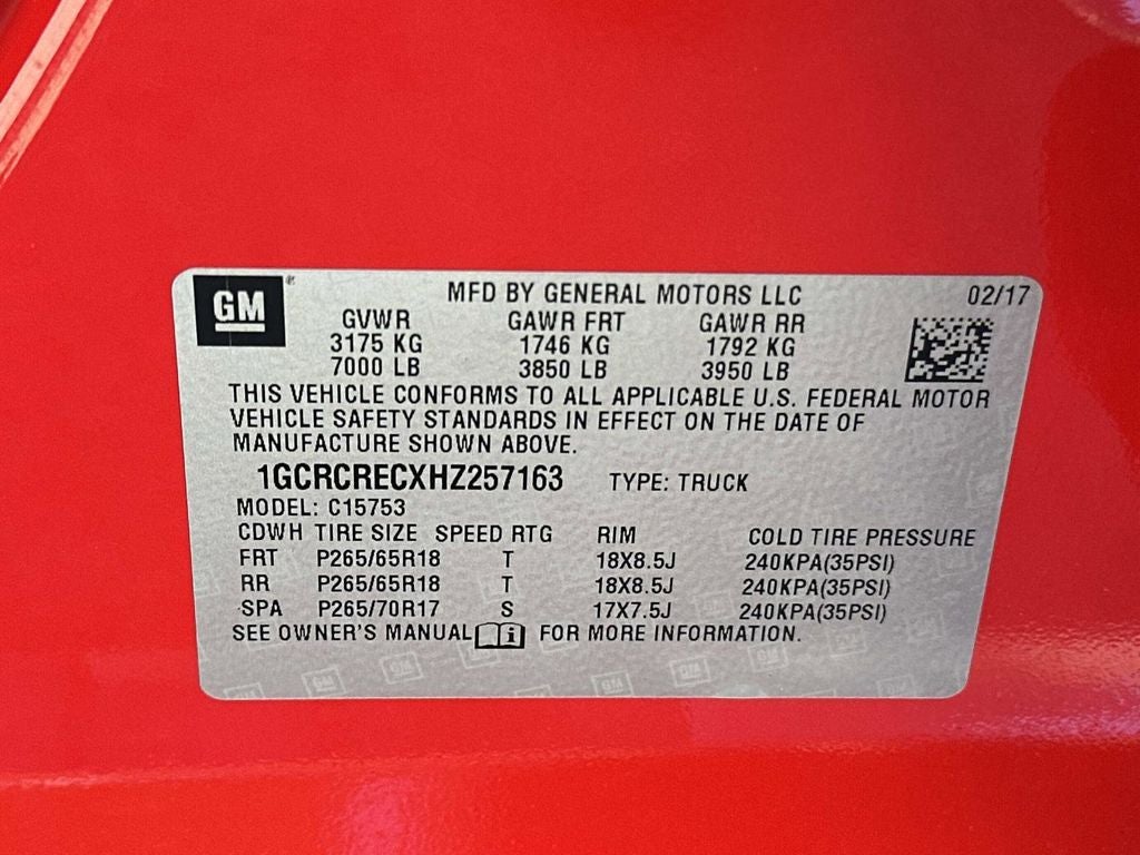 2017 Chevrolet Silverado 1500 LT LT1