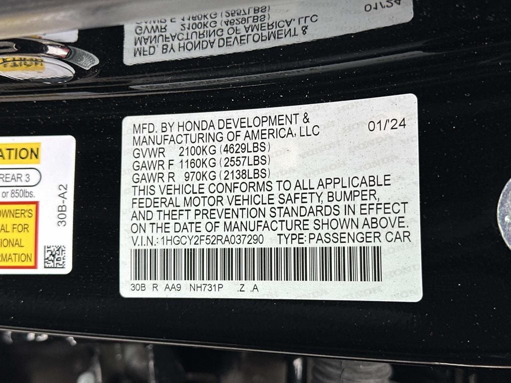 2024 Honda Accord Hybrid Sport