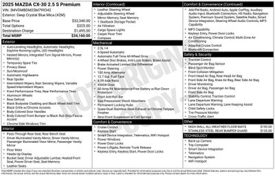 2025 Mazda Mazda CX-30 2.5 S Premium Package