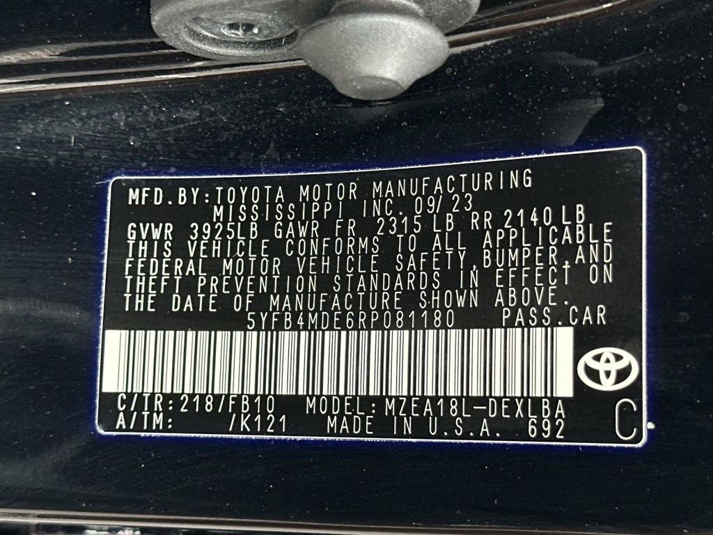 2024 Toyota Corolla LE