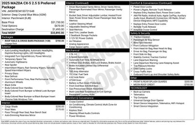 2025 Mazda Mazda CX-5 2.5 S Preferred Package