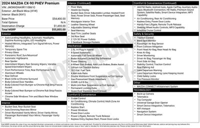 2024 Mazda Mazda CX-90 PHEV Premium