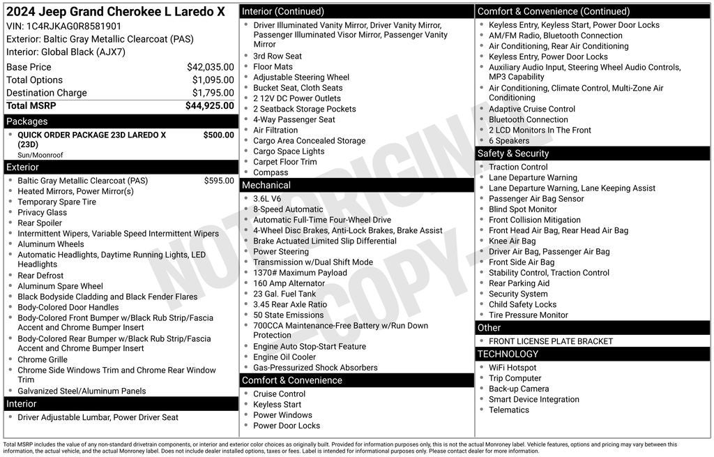 2024 Jeep Grand Cherokee L Laredo