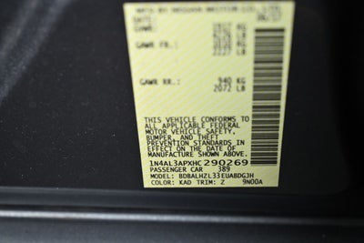 2017 Nissan Altima 2.5 SR