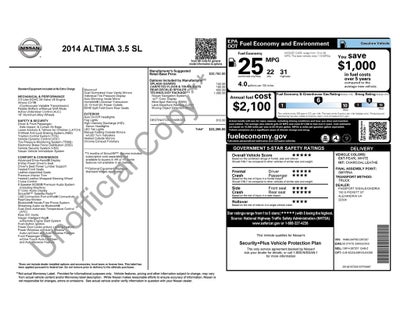 2014 Nissan Altima 3.5 SL