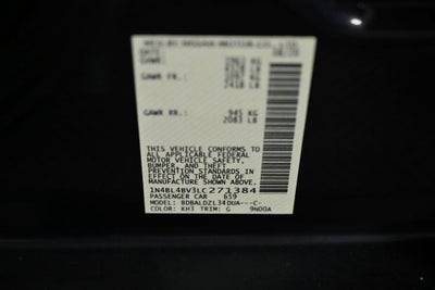 2020 Nissan Altima 2.5 S