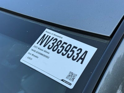 2022 Nissan Altima 2.5 SV Nissan Certified