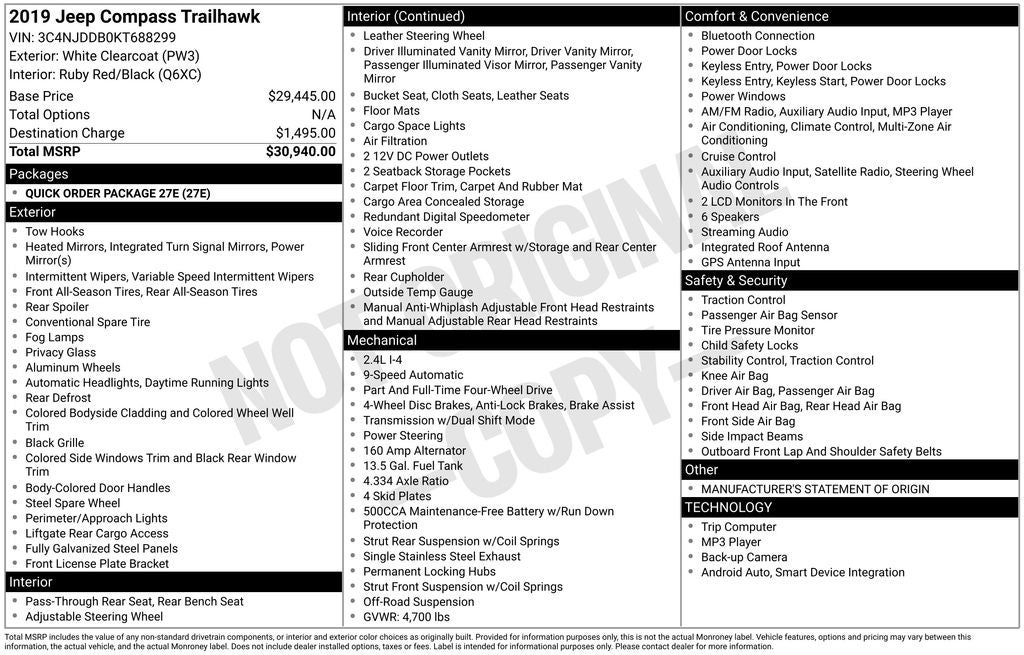 2019 Jeep Compass Trailhawk