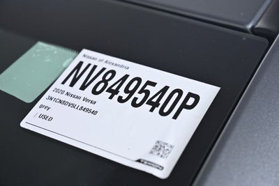 2020 Nissan Versa 1.6 S