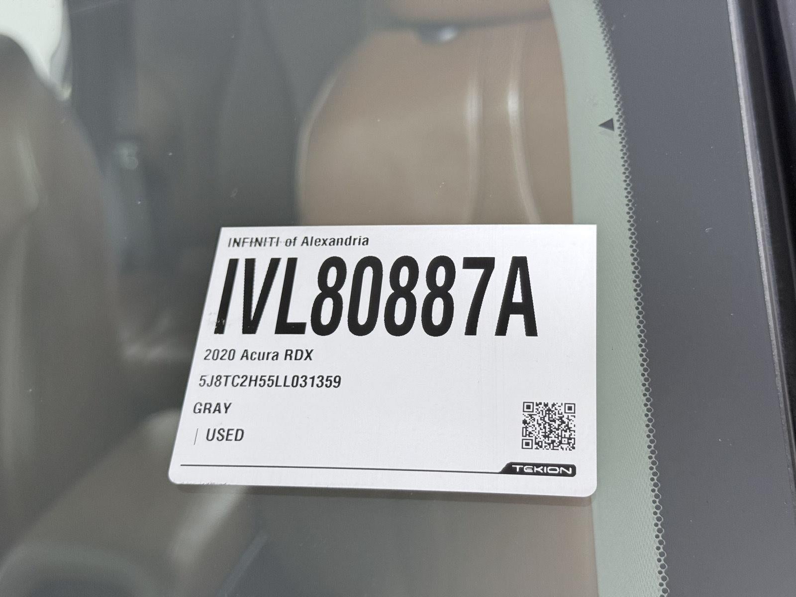2020 Acura Rdx SH-AWD w/Tech