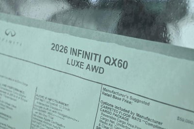 2026 INFINITI QX60 LUXE