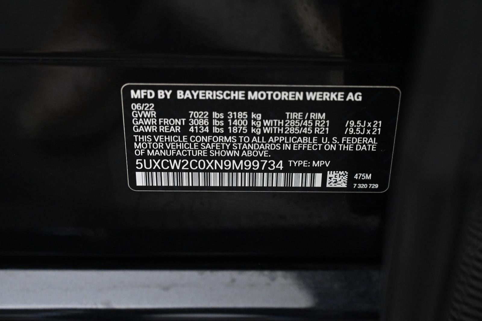 2022 BMW X7 xDrive40i