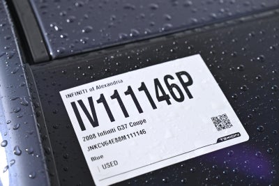 2008 INFINITI G37 Coupe Journey