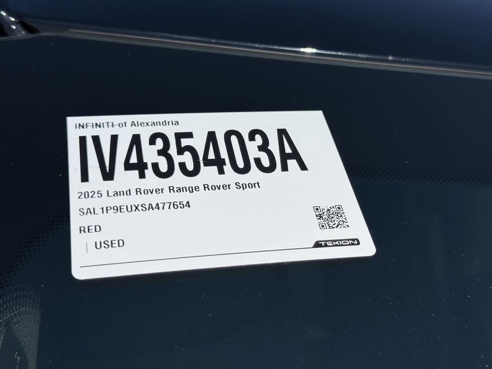 2025 Land Rover Range Rover Sport SE