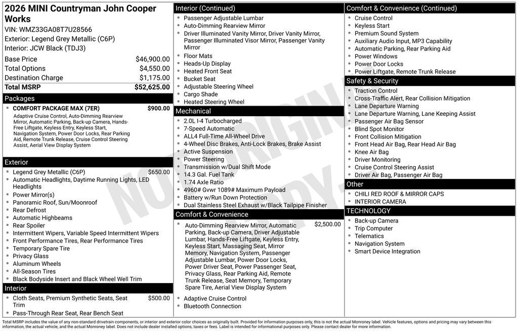 2026 MINI John Cooper Works Countryman ALL4
