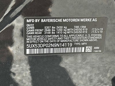 2022 BMW X3 xDrive30i