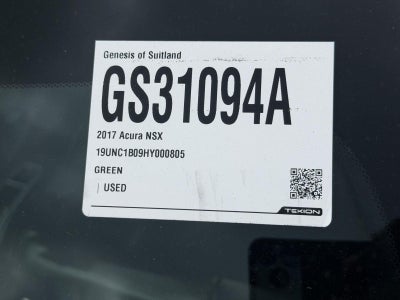 2017 Acura NSX Coupe