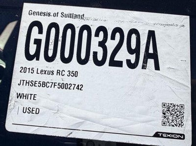 2015 Lexus RC 350 AWD