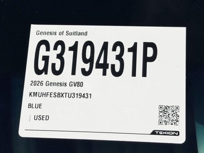 2026 Genesis GV80 2.5T