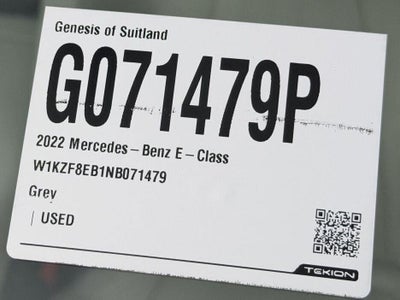 2022 Mercedes-Benz E-Class E 350